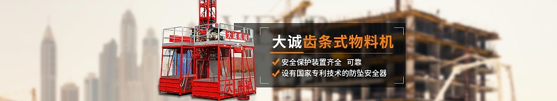 河南大誠齒條式物料機 河南大誠齒條式物料機